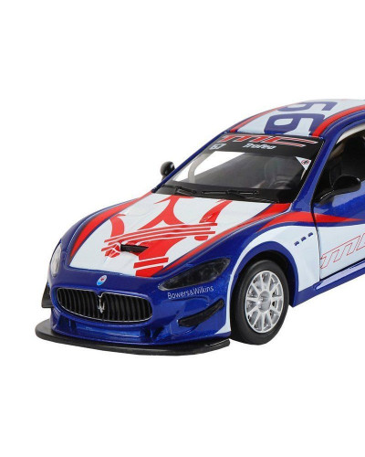 Машина "АВТОПАНОРАМА" Maserati Gran Turismo MC GT4, синий, 1/32, свет, звук, в/к 17,5*13,5*9 см
