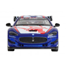 Машина "АВТОПАНОРАМА" Maserati Gran Turismo MC GT4, синий, 1/32, свет, звук, в/к 17,5*13,5*9 см