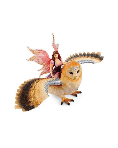 Фигурка Schleich Фея, летящая на сверкающей сове