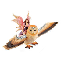 Фигурка Schleich Фея, летящая на сверкающей сове