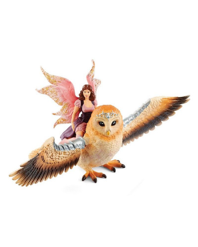 Фигурка Schleich Фея, летящая на сверкающей сове