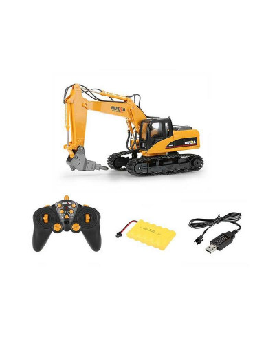 Радиоуправляемый экскаватор c отбойным молотом HUI NA TOYS 2.4G 16CH 1/14 RTR