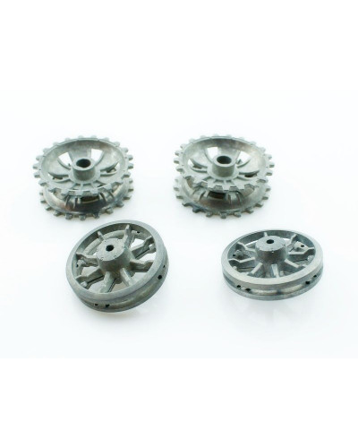 Запасные части для танков Heng Long Sturmgeschutz III, Panzerkampfwagen III вед. звездочки, ленивцы