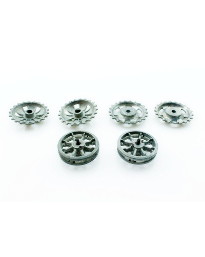 Запасные части для танков Heng Long Sturmgeschutz III, Panzerkampfwagen III вед. звездочки, ленивцы