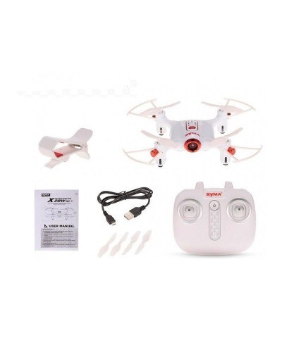 Р/У квадрокоптер Syma X20W с FPV трансляцией Wi-Fi, барометр 2.4G RTF