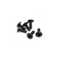 Винты с круглой головкой M3х8 под крестовую отвертку, 6шт.