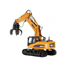 Радиоуправляемый экскаватор c шаровым захватом HUI NA TOYS 2.4G 16CH 1/14 RTR