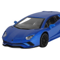 Машина "АВТОПАНОРАМА" Lamborghini Aventador S Coupe, синий, 1/32, свет, звук, в/к 17,5*12,5*6,5 см