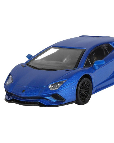 Машина "АВТОПАНОРАМА" Lamborghini Aventador S Coupe, синий, 1/32, свет, звук, в/к 17,5*12,5*6,5 см