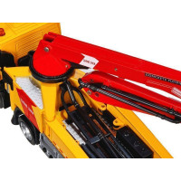 Машина "АВТОПАНОРАМА" Volvo бетононасос, желтый, 1/50, свет, звук, в/к 28*14*10 см