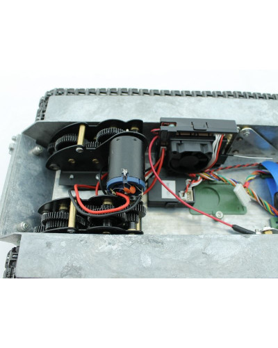 Металлическое шасси (редуктора, приемник, динамик) для танка ИС-2