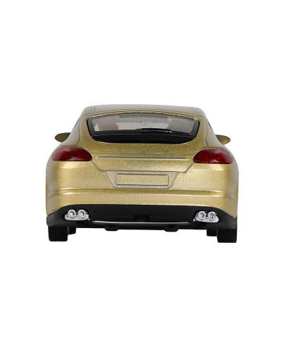 Машина "АВТОПАНОРАМА" Porsche Panamera S, золотой, 1/32, свет, звук, инерция, в/к 17,5*13,5*9 см