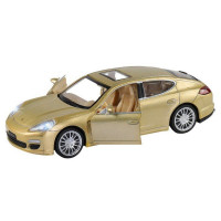 Машина "АВТОПАНОРАМА" Porsche Panamera S, золотой, 1/32, свет, звук, инерция, в/к 17,5*13,5*9 см