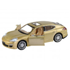 Машина "АВТОПАНОРАМА" Porsche Panamera S, золотой, 1/32, свет, звук, инерция, в/к 17,5*13,5*9 см