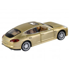 Машина "АВТОПАНОРАМА" Porsche Panamera S, золотой, 1/32, свет, звук, инерция, в/к 17,5*13,5*9 см