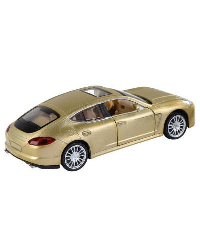 Машина "АВТОПАНОРАМА" Porsche Panamera S, золотой, 1/32, свет, звук, инерция, в/к 17,5*13,5*9 см