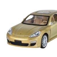 Машина "АВТОПАНОРАМА" Porsche Panamera S, золотой, 1/32, свет, звук, инерция, в/к 17,5*13,5*9 см