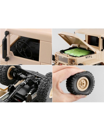 Р/У машина WPL военный грузовик (песочный) 1/16+акб 2.4G RTR