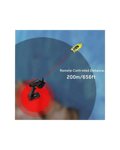 Радиоуправляемый катамаран Volantex RC ATOMIC 700 красный Brushless 2.4G LiPo RTR