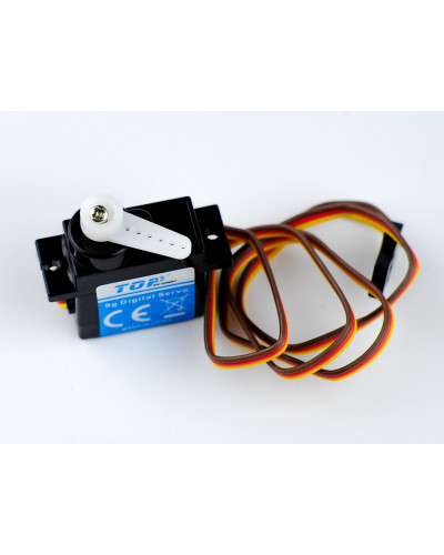 Сервомашинка 9g для планера Top RC Lightning V2 (закрылки), провод 400мм