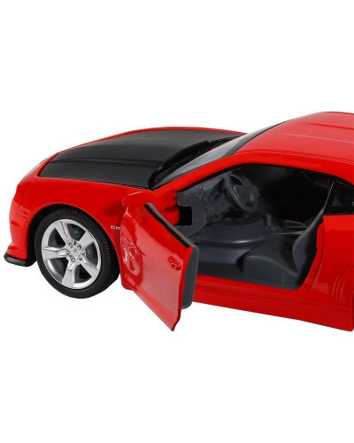 Машина "АВТОПАНОРАМА" Chevrolet Camaro SS, красный, 1/32, свет, звук, инерция, в/к 17,5*13,5*9 см