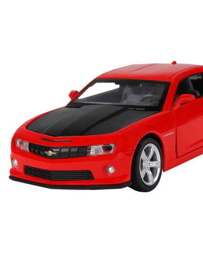 Машина "АВТОПАНОРАМА" Chevrolet Camaro SS, красный, 1/32, свет, звук, инерция, в/к 17,5*13,5*9 см