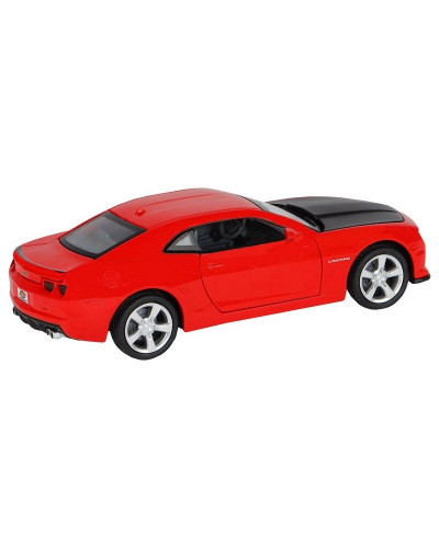 Машина "АВТОПАНОРАМА" Chevrolet Camaro SS, красный, 1/32, свет, звук, инерция, в/к 17,5*13,5*9 см
