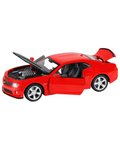Машина "АВТОПАНОРАМА" Chevrolet Camaro SS, красный, 1/32, свет, звук, инерция, в/к 17,5*13,5*9 см