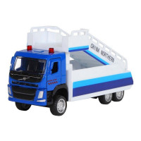 Машина "АВТОПАНОРАМА" VOLVO FM "Пассажирский трап", синий, 1/72, инерция, в/к 17,5*13*6,5 см