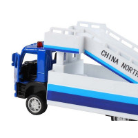 Машина "АВТОПАНОРАМА" VOLVO FM "Пассажирский трап", синий, 1/72, инерция, в/к 17,5*13*6,5 см