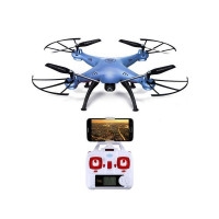 Р/У квадрокоптер Syma X5HW (голубой) с FPV трансляцией Wi-Fi, барометр 2.4G RTF