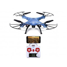 Р/У квадрокоптер Syma X5HW (голубой) с FPV трансляцией Wi-Fi, барометр 2.4G RTF