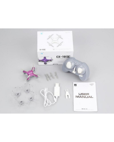 Р/У квадрокоптер Cheerson CX-10SE Mini RTF 2.4G (розовый)