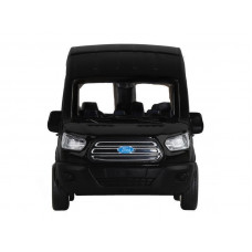 Машина "АВТОПАНОРАМА" Ford Transit, черный, 1/52, инерция, откр. двери, в/к 17,5*12,5*6,5 см