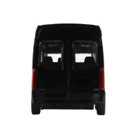 Машина "АВТОПАНОРАМА" Ford Transit, черный, 1/52, инерция, откр. двери, в/к 17,5*12,5*6,5 см