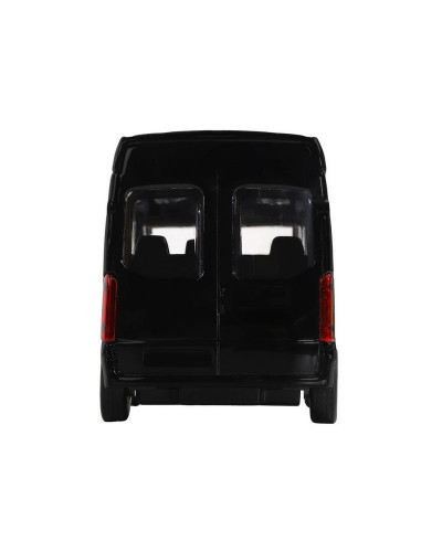 Машина "АВТОПАНОРАМА" Ford Transit, черный, 1/52, инерция, откр. двери, в/к 17,5*12,5*6,5 см