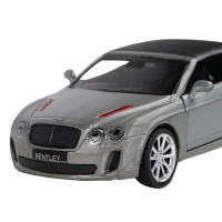 Машина "АВТОПАНОРАМА" Bentley Supersport ISR серый, 1/43, инерция, в/к 17,5*12,5*6,5 см