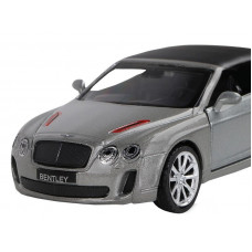 Машина "АВТОПАНОРАМА" Bentley Supersport ISR серый, 1/43, инерция, в/к 17,5*12,5*6,5 см