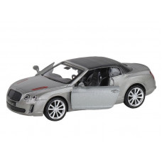 Машина "АВТОПАНОРАМА" Bentley Supersport ISR серый, 1/43, инерция, в/к 17,5*12,5*6,5 см
