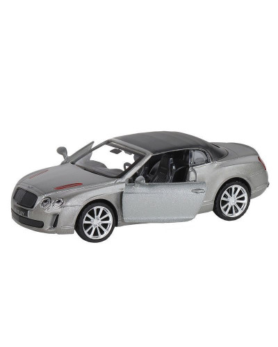 Машина "АВТОПАНОРАМА" Bentley Supersport ISR серый, 1/43, инерция, в/к 17,5*12,5*6,5 см