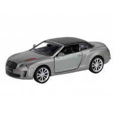 Машина "АВТОПАНОРАМА" Bentley Supersport ISR серый, 1/43, инерция, в/к 17,5*12,5*6,5 см