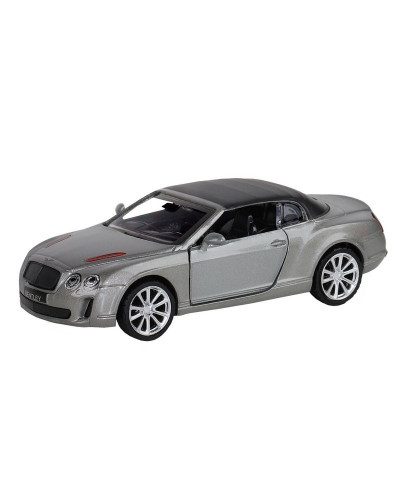 Машина "АВТОПАНОРАМА" Bentley Supersport ISR серый, 1/43, инерция, в/к 17,5*12,5*6,5 см