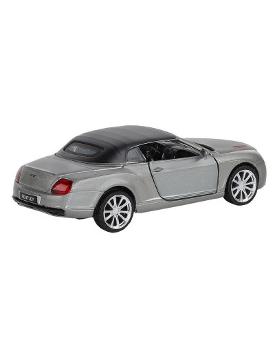 Машина "АВТОПАНОРАМА" Bentley Supersport ISR серый, 1/43, инерция, в/к 17,5*12,5*6,5 см