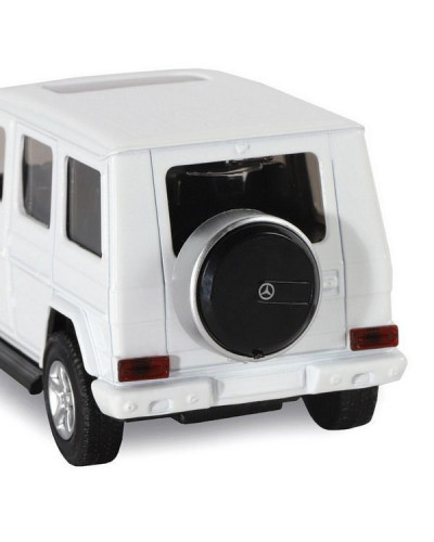 Машина "АВТОПАНОРАМА" Mercedes-Benz G350d, белый, 1/42, инерция, в/к 17,5*12,5*6,5 см