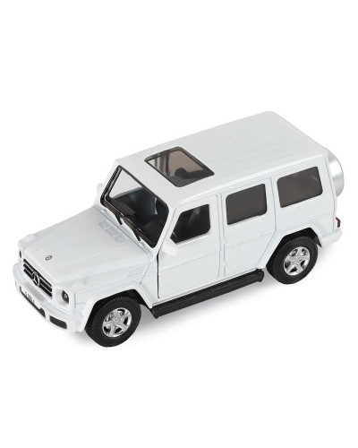 Машина "АВТОПАНОРАМА" Mercedes-Benz G350d, белый, 1/42, инерция, в/к 17,5*12,5*6,5 см