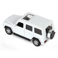 Машина "АВТОПАНОРАМА" Mercedes-Benz G350d, белый, 1/42, инерция, в/к 17,5*12,5*6,5 см