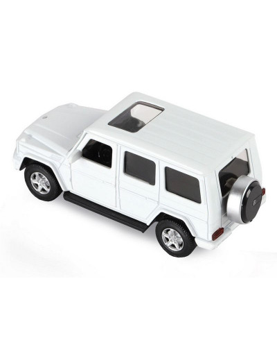 Машина "АВТОПАНОРАМА" Mercedes-Benz G350d, белый, 1/42, инерция, в/к 17,5*12,5*6,5 см