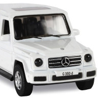 Машина "АВТОПАНОРАМА" Mercedes-Benz G350d, белый, 1/42, инерция, в/к 17,5*12,5*6,5 см