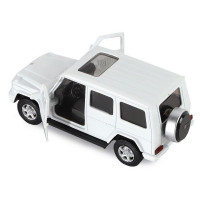 Машина "АВТОПАНОРАМА" Mercedes-Benz G350d, белый, 1/42, инерция, в/к 17,5*12,5*6,5 см