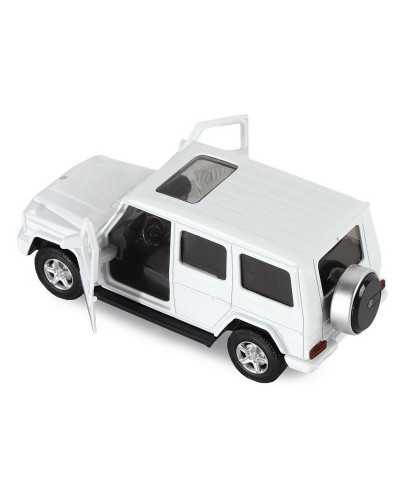Машина "АВТОПАНОРАМА" Mercedes-Benz G350d, белый, 1/42, инерция, в/к 17,5*12,5*6,5 см